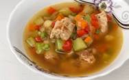 рецепт Овощной суп с курицей