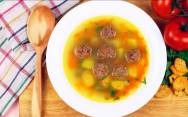 рецепт Как приготовить рисовый суп с фрикадельками