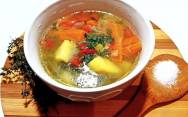 рецепт Как приготовить овощной суп с лапшой
