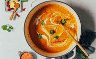рецепт Крем суп из чечевицы с цветной капустой и карри