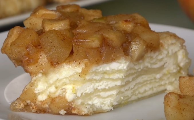 Беспроигрышный вариант десерта отрывной пирог с яблоками кухня наизнанку