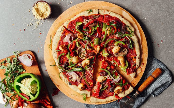 Пицца с овощами без муки рецепт
