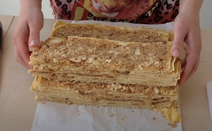 Торт Наполеон рубленный Ольги Матвей рецепт