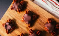 рецепт Веганские шоколадные конфеты "Черепахи"