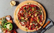 рецепт Пицца с овощами без муки