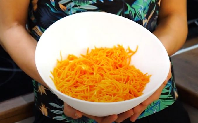 Морковь по-корейски домашняя с чесноком - пошаговый рецепт с фото