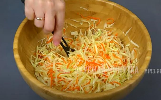 Салат из свежей капусты с морковкой рецепт с фото пошагово