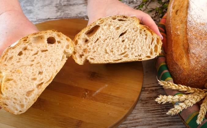 Бездрожжевой пшеничный вермонтский хлеб на закваске рецепт