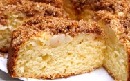 рецепт Пирог из творожного теста с яблоками