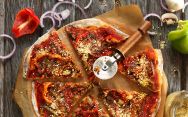 рецепт Пицца с шампиньонами без дрожжей