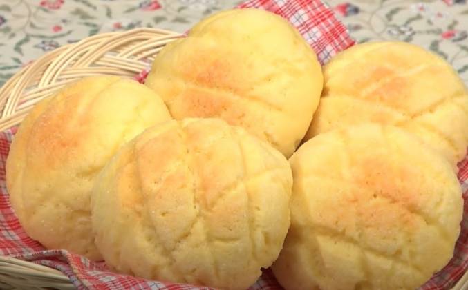 Японские дынные булочки или сладкая Хлеб Дыня рецепт