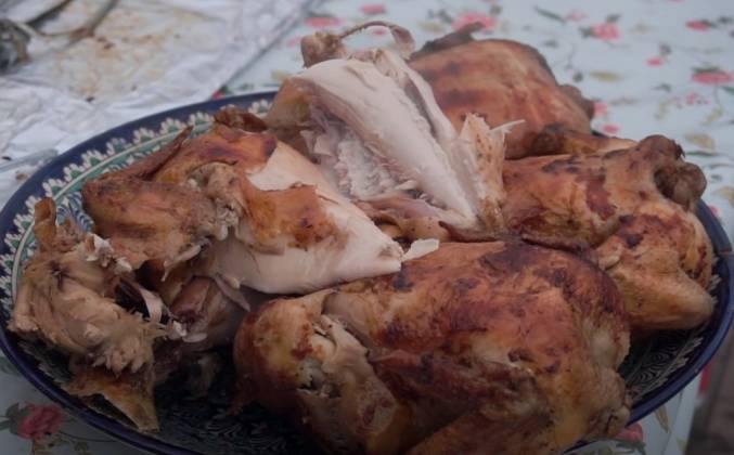 Курица на вертеле по-грузински – пошаговый рецепт приготовления с фото