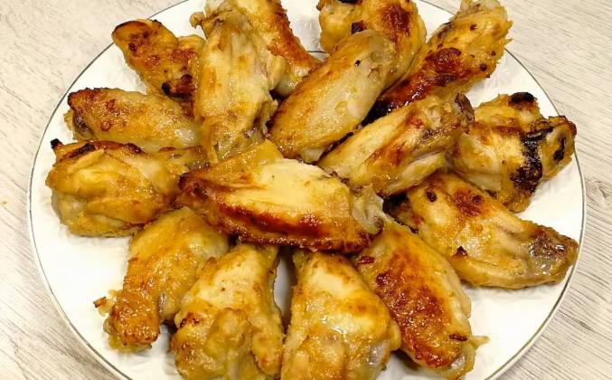Запеченные куриные крылышки в горчичном соусе рецепт
