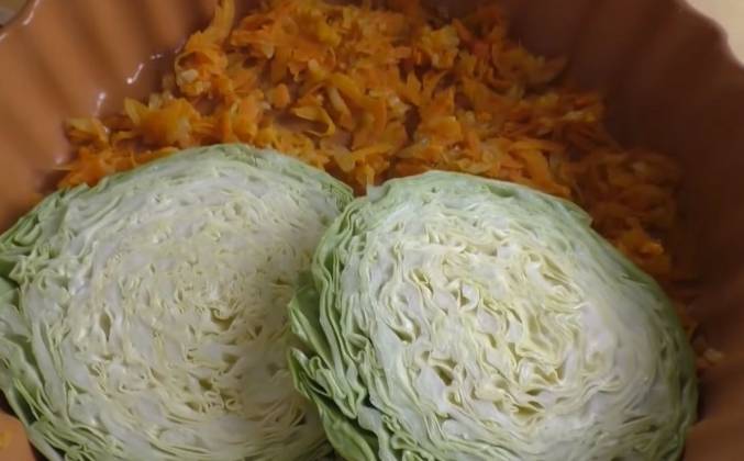 Голубцы ленивые с капустой фаршем и рисом в духовке рецепт с фото пошагово