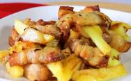 рецепт Свинина с картошкой на сковороде