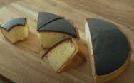 рецепт Французский черный пирог чизкейк из творожного кекса