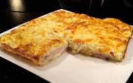 рецепт Пирог из лаваша с творогом и сыром в духовке