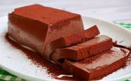 рецепт Нереально вкусный десерт из ряженки с какао и желатином