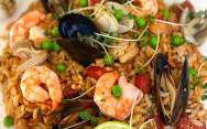 рецепт Испанская паэлья с морепродуктами, курицей и овощами