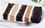 рецепт Бисквитно муссовый торт три шоколада
