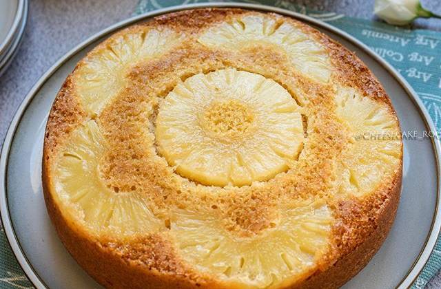 Перевернутый пирог с ананасами рецепт