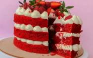 рецепт Коржи для торта красный бархат