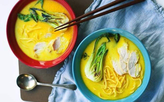 Вегетарианский тайский суп на курином бульоне рецепт