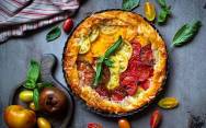 рецепт Пирог из теста фило, томатами и сыром