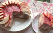 рецепт Шоколадно клубничный торт ПП без выпечки и сахара