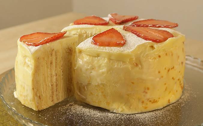 Блинный торт с творожным кремом – вкусный и простой рецепт
