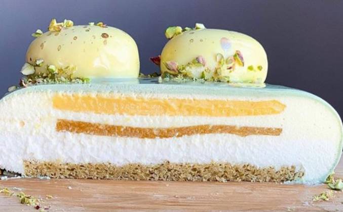Муссовый торт Фисташка Лимон рецепт