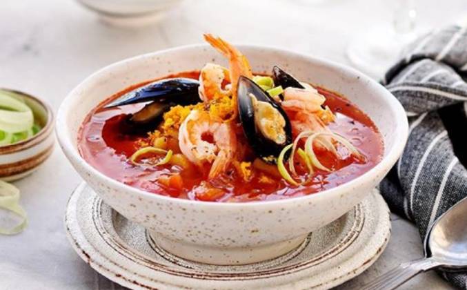 Французский суп Буйабес томатный с морепродуктами рецепт с фото пошагово