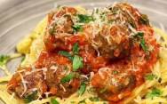 рецепт Итальянские мясные тефтели в томатном соусе