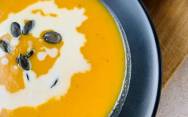 рецепт Тыквенный суп с бататом из запеченной тыквы