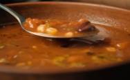 рецепт Мексиканский суп с фасолью и кукурузой