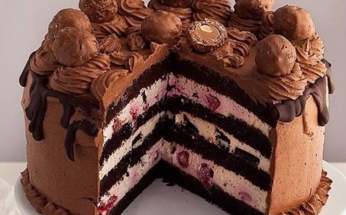 Шоколадный торт с шоколадным кремом постный