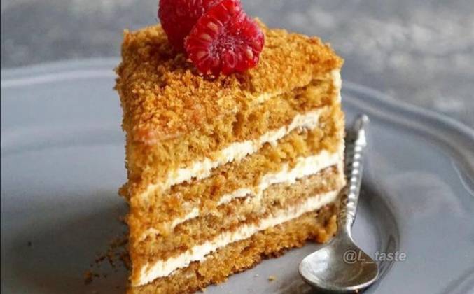 Бисквитный медовый торт - вкусный рецепт с пошаговыми фото