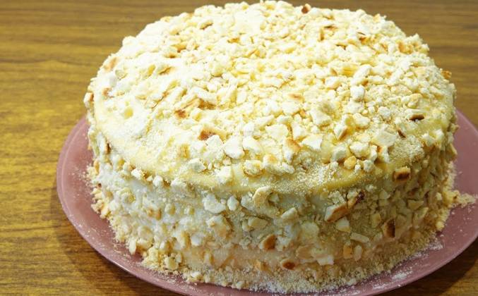 ​Торт Наполеон на сковороде — пошаговый рецепт | GOTOVIM