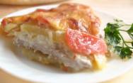 Мясо по французски с картофелем и помидорами в духовке