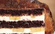 рецепт Шоколадно банановый бисквитный торт из пепси