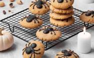 Арахисовое печенье пауки на хэллоуин