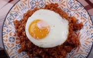 рецепт Корейский рис жареный с яйцом