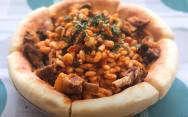 рецепт Фасоль тушеная с мясом и овощами по турецки