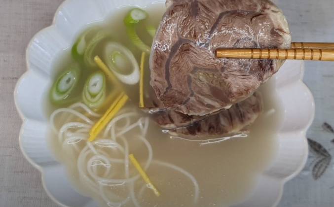 Корейский суп из говяжих костей Соллонтхан рецепт
