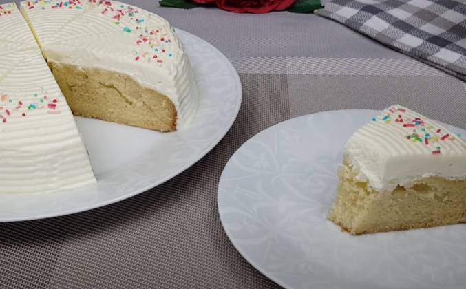 Бисквитный торт со сливочным кремом рецепт