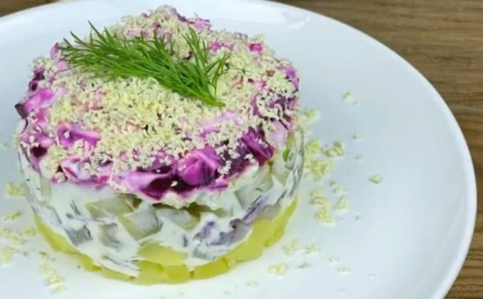 Финский салат с селедкой и свеклой рецепт