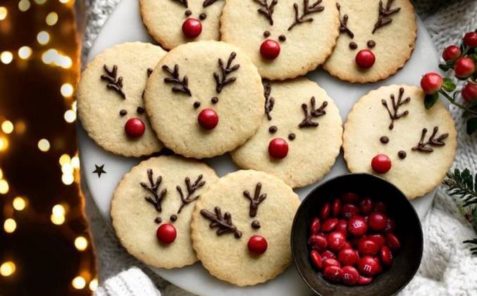 Рождественское ореховое печенье Рудольфы рецепт