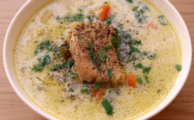 Как приготовить суп с копчеными ребрышками и огурцами рецепт