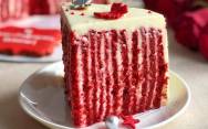 рецепт Вертикальный торт Красный Бархат новый