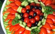 рецепт Красивая овощная нарезка на праздничный стол